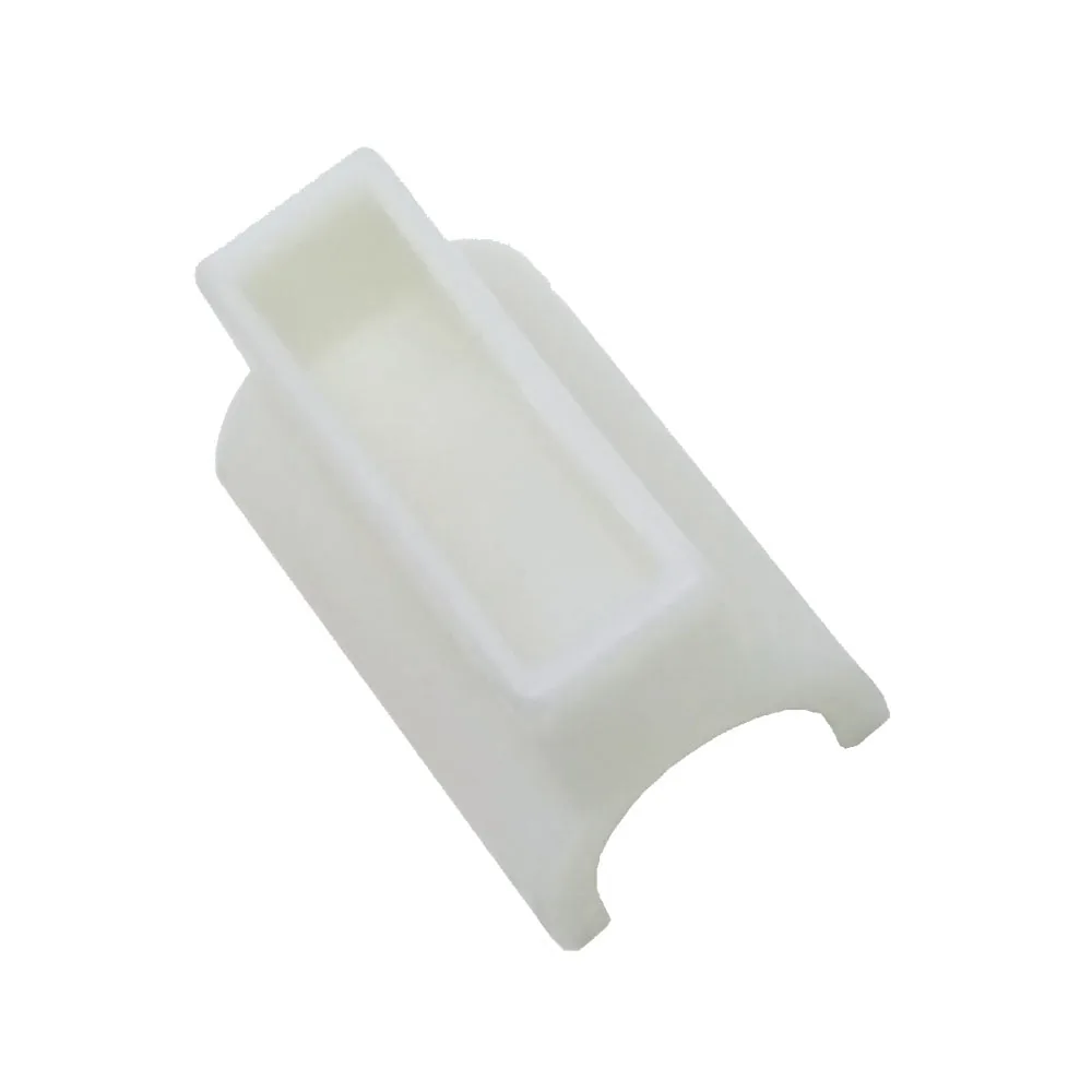 WHITE - Delrin BOW Rail SOCKETS Ten-pc/pack