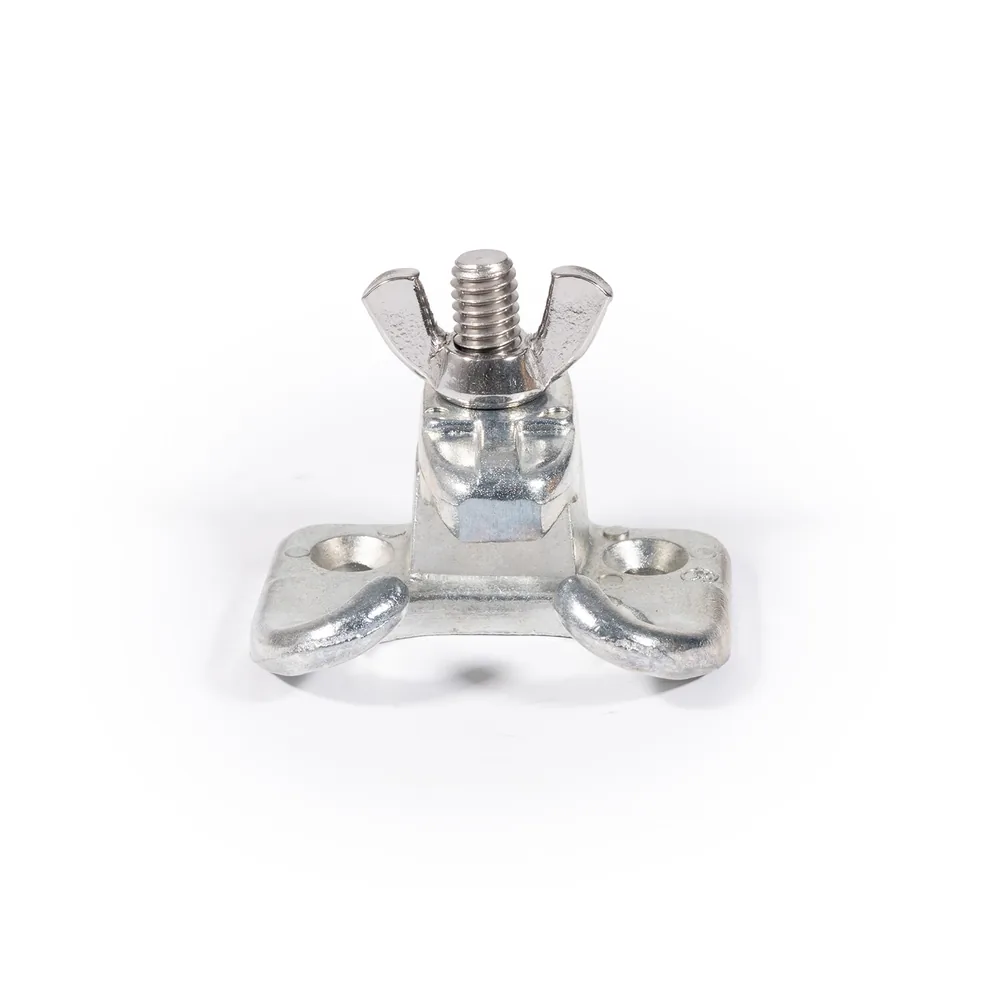 Head Rod Clamp With Stainless Steel Fasteners Wood Number 6 Zinc Diecast 1 2 In Iron 112509 - Head Rod Clamp with Stainless Steel Fasteners for Awning — Zinc Die-Cast Iron, Multiple Sizes