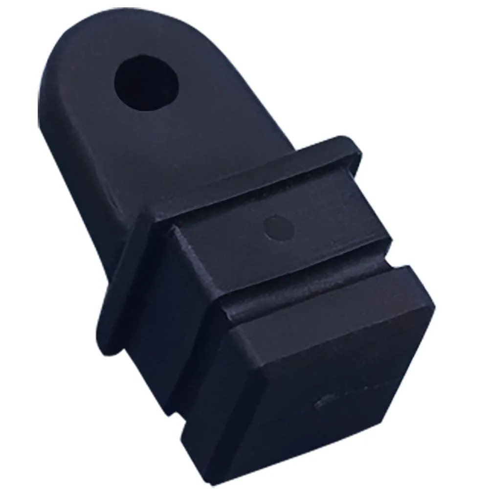 One-inch Square Inside Eye End BLACK: Ten-pc/pack - Black