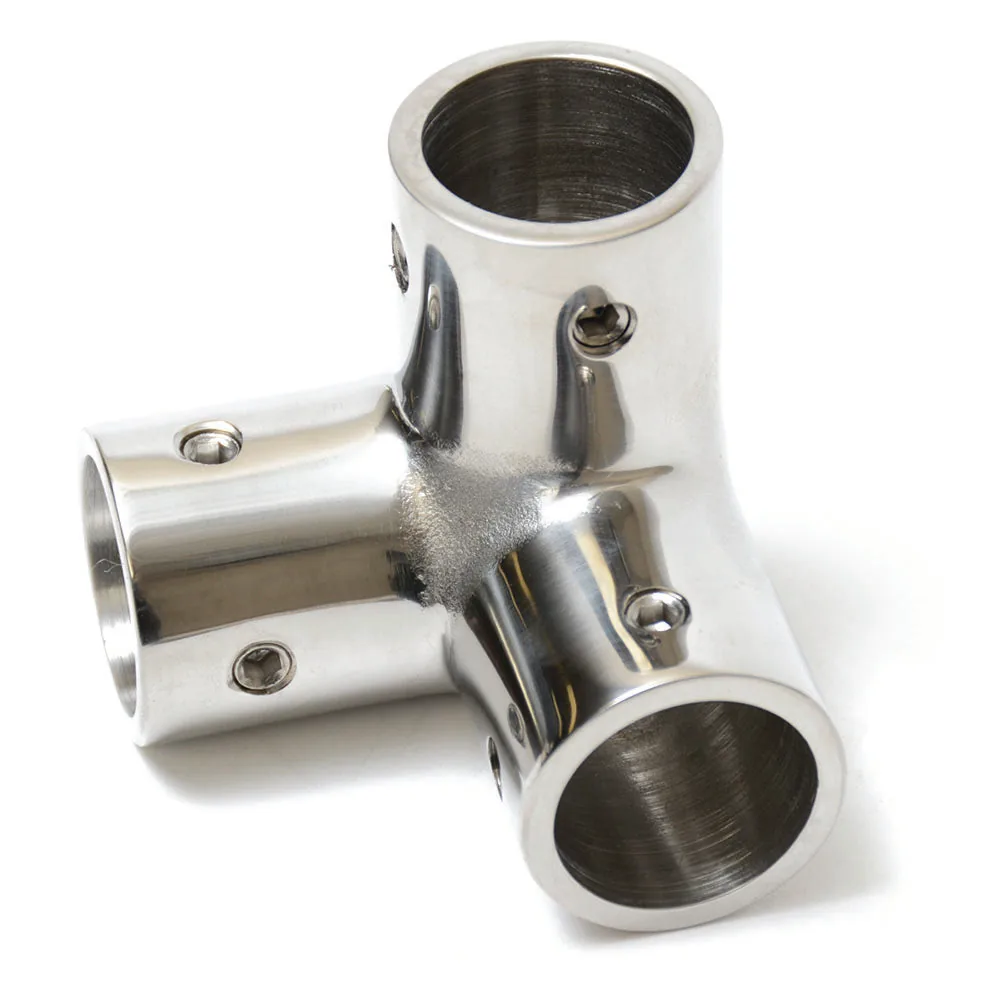 Stainless Steel Rail Fitting Corner Fitting for 7/8