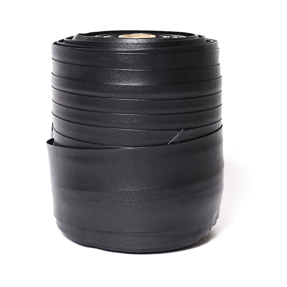 Topline VINYL BINDING: One Edge Turned 1-1/4w OET - Black Crush