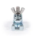Head Rod Clamp Narrow Base Type Number 30Z Zinc Diecast 1 2 In Iron 112630 - Head Rod Clamp with Stainless Steel Fasteners for Awning — Zinc Die-Cast Iron, Multiple Sizes