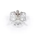 Roller Curtain: Hooks Wing-Nut #21 Zinc 3/8" 1/2"rods