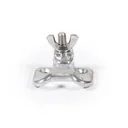 HRC Hooks Wing-Nut #6 Zinc 1/2"rod Wood