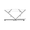 Pontoon Bimini Top 1"Square Frame Kit- 4-Bow