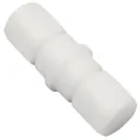 White - Delrin Tube Connectors